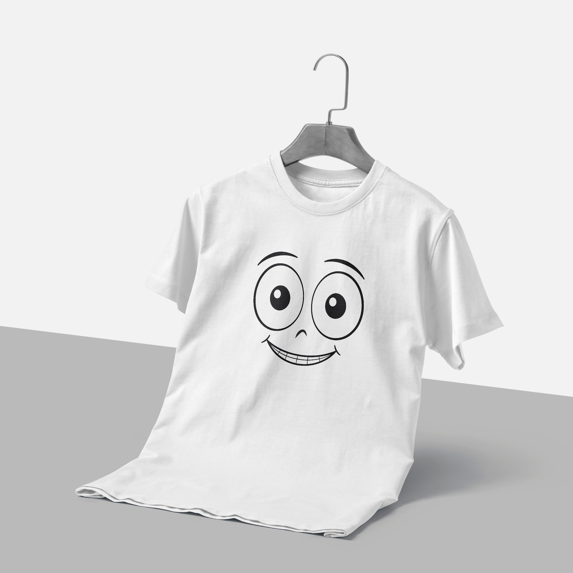 Wide-Eyed Smile Kawaii Face T-Shirt