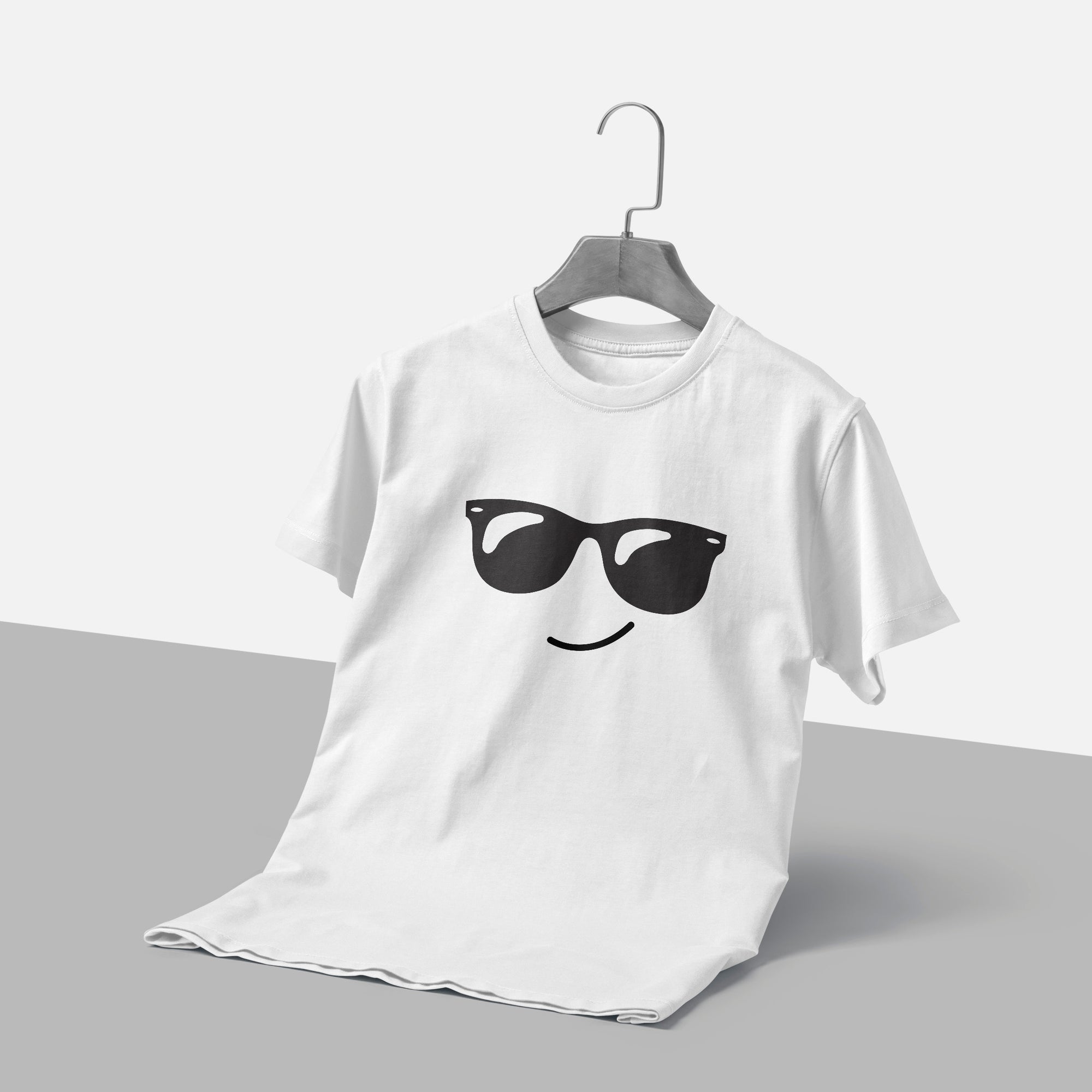 Cool Kawaii Face with Sunglasses T-Shirt