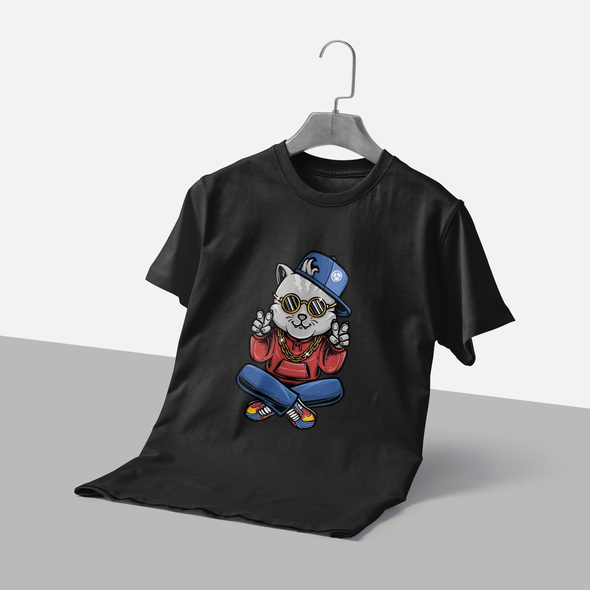 Crazy Gangsta Cat T-Shirt