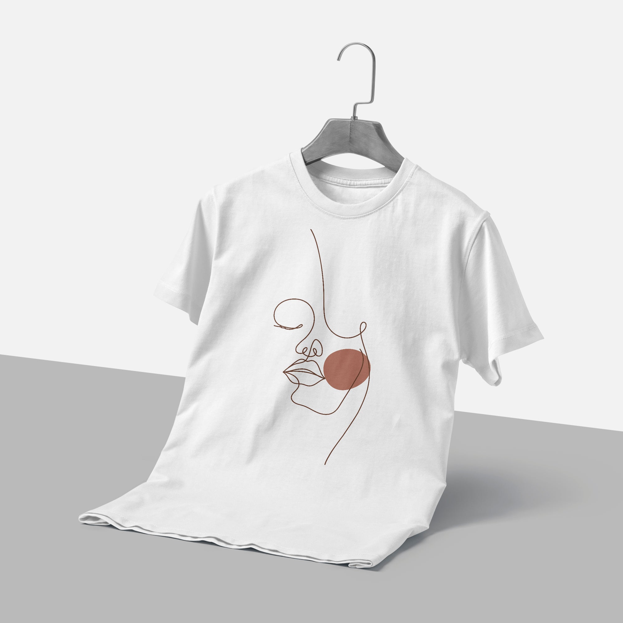 Line Art of Graphic Design T-Shirt