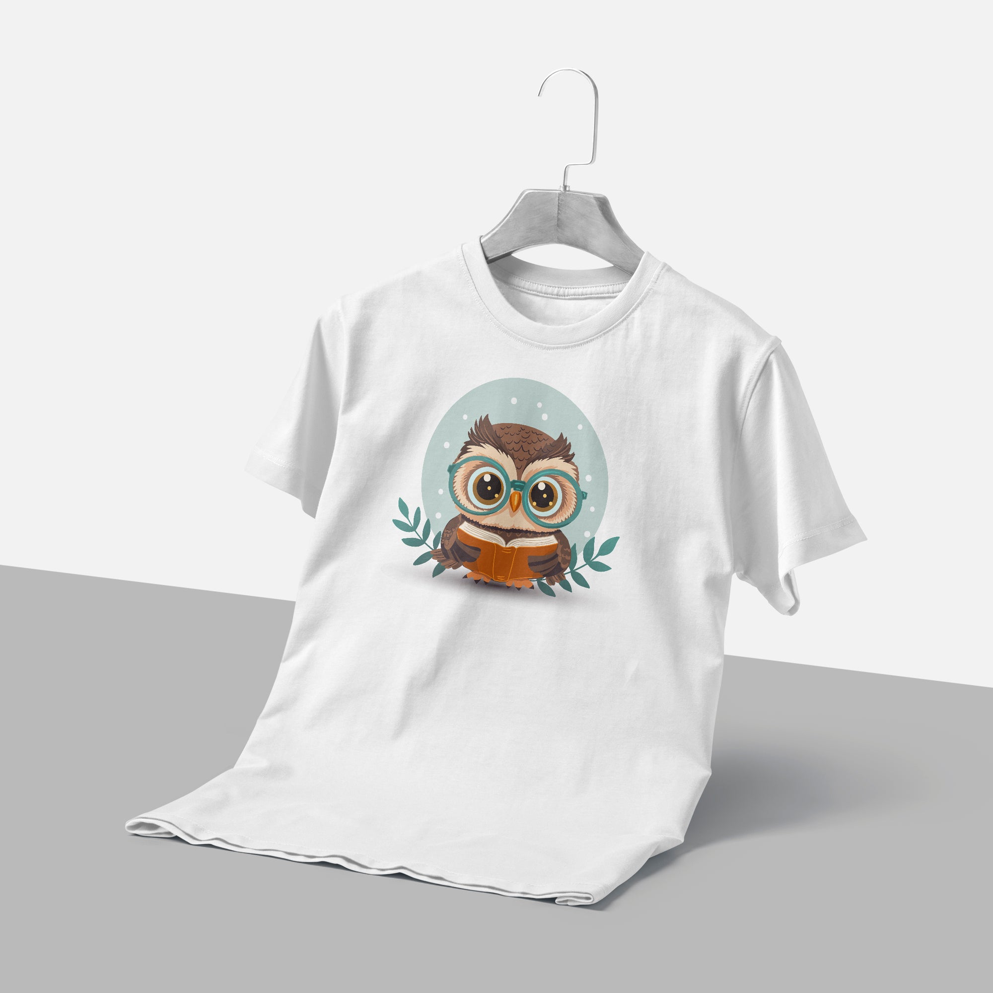 Scholarly Owl with Glasses T-Shirt